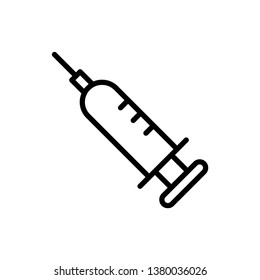 Syringe Injection Icon Vector