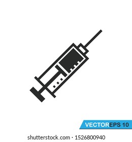 syringe, injection icon vector design illustration