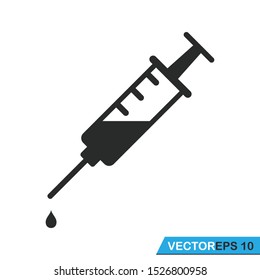 syringe, injection icon vector design illustration