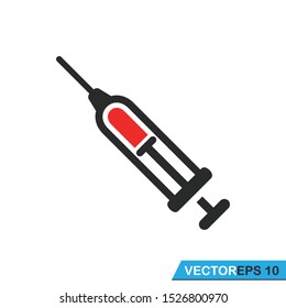 syringe, injection icon vector design illustration