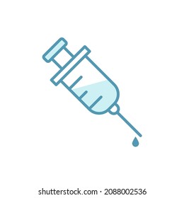 Syringe injection icon vector design templates on white background