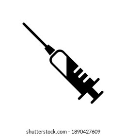 Syringe, injection icon vector, filled flat sign, solid pictogram isolated on white. Symbol, logo illustration. Pixel perfect ,simple design ,perfect for all project