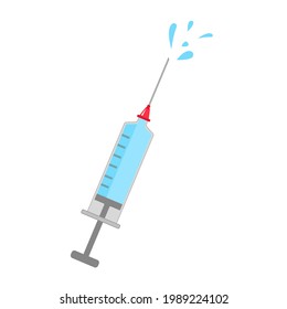 Syringe, injection icon vector, filled flat sign, solid pictogram isolated on white. Symbol, logo illustration. Pixel perfect ,simple design ,perfect for all project