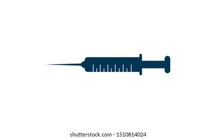 Syringe Injection Icon Vector Illustration used for website.