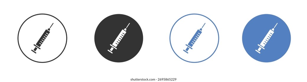 Spritze Injektion Icon Vektor. Illustration der Logo-Vorlage