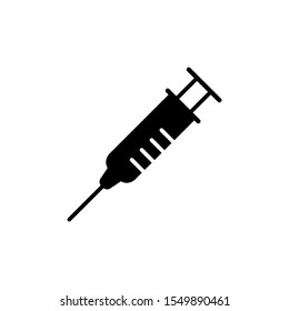 Syringe injection icon vector, Symbol, logo illustration. Pixel perfect. Vector illustration isolated on white background.