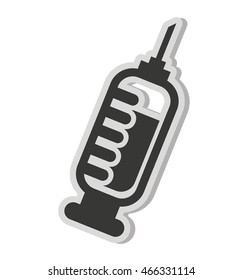 syringe injection isolated icon vector illustration icon