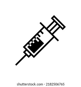 jeringa, inyección, vectores de ícono de medicina