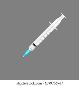 Syringe isolated on background illustration vector