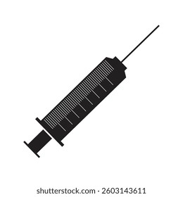 syringe isolated on white background