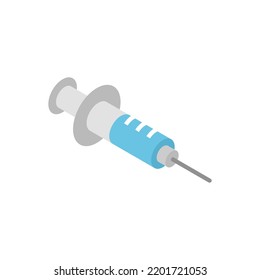 Syringe isometric icon. vector illustration