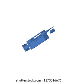 Syringe isometric left top view 3D icon