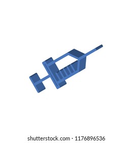 Syringe isometric left top view 3D icon