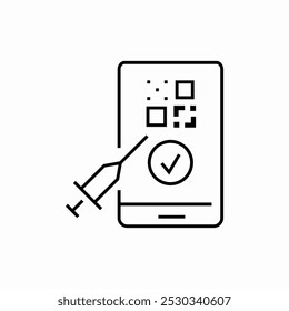 syringe lab icon sign vector