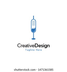 Syringe Laboratory Creative Logo Design