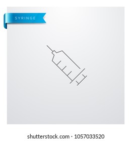 Syringe Line Icon