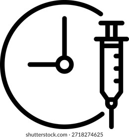 Vektorgrafik mit dem Symbol der Spritze