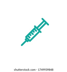 syringe line icon, vector illustration