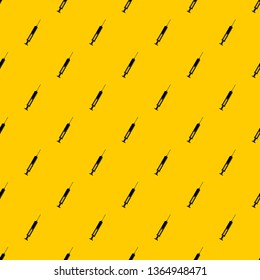 Syringe with liquid pattern seamless vector repeat geometric yellow for any design