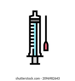 syringe medical color icon vector. syringe medical sign. isolated symbol illustration
