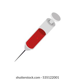 syringe medical isolated icon