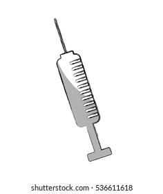 syringe medical isolated icon vector illustration design