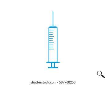 syringe, medicine, icon, vector illustration eps10