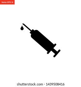 syringe medicine vector icon design