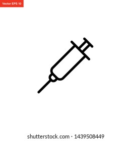 syringe medicine vector icon design
