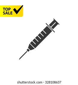 Syringe minimal vector icon
