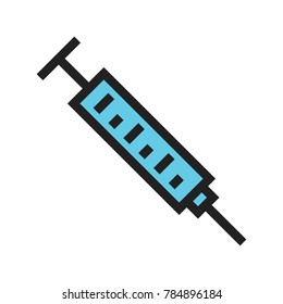 Syringe, needle, injection