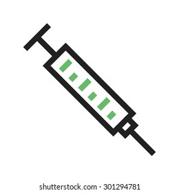 Syringe, needle, injection icon vector image. Can also be used for healthcare and medical. Suitable for mobile apps, web apps and print media.