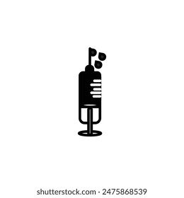 syringe needle vector type icon