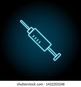 syringe neon icon. Simple thin line, outline vector of universal icons for UI and UX, website or mobile application