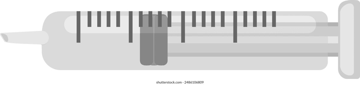 Syringe on a Transparent Background