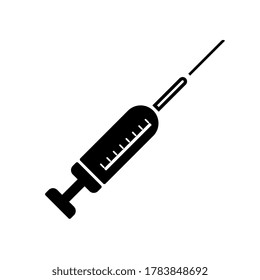 Syringe outline vector icon. Thin line black syringe icon, flat vector simple element illustration from editable education concept.