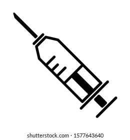 syringe pump line icon vecktor