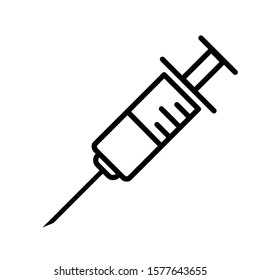 syringe pump line icon vecktor