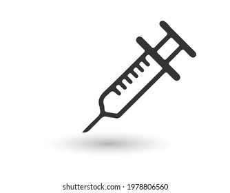 syringe pump plastic icon vector