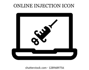 Syringe search icon. Editable Syringe search icon for web or mobile.