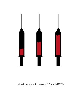 Syringe silhouette isolation