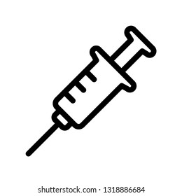 Syringe Simpel Icon Vector