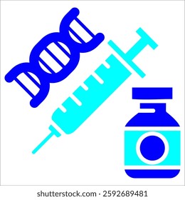 Syringe Simple Icon Vector Illustration Concept