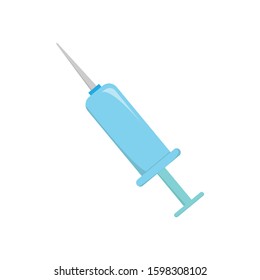 Syringe simple illustration clip art vector