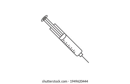 Syringe, Surgical, Hospital, Medicine, Medical, Needle, Drug, Injection free vector image icon