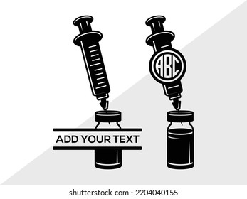 Ilustración de vectores impresos SVG Syringe