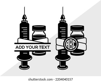 Ilustración de vectores impresos SVG Syringe