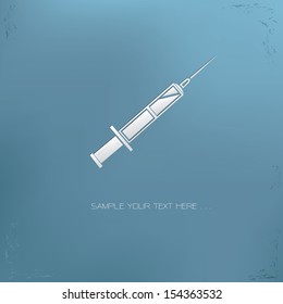 Syringe symbol,vector