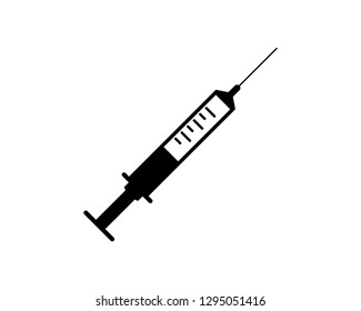 syringe in trendy vector icon