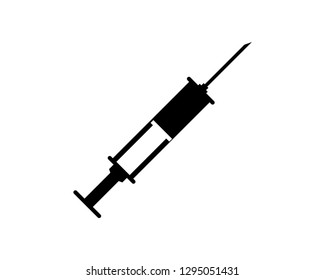syringe in trendy vector icon